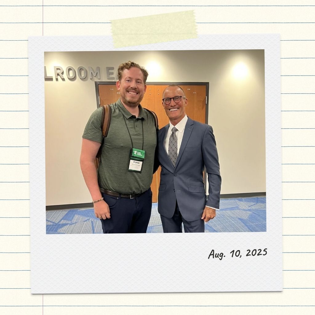 Keith Costello and Locality team member Danny McDonald at the Florida School of Banking in Gainesville.